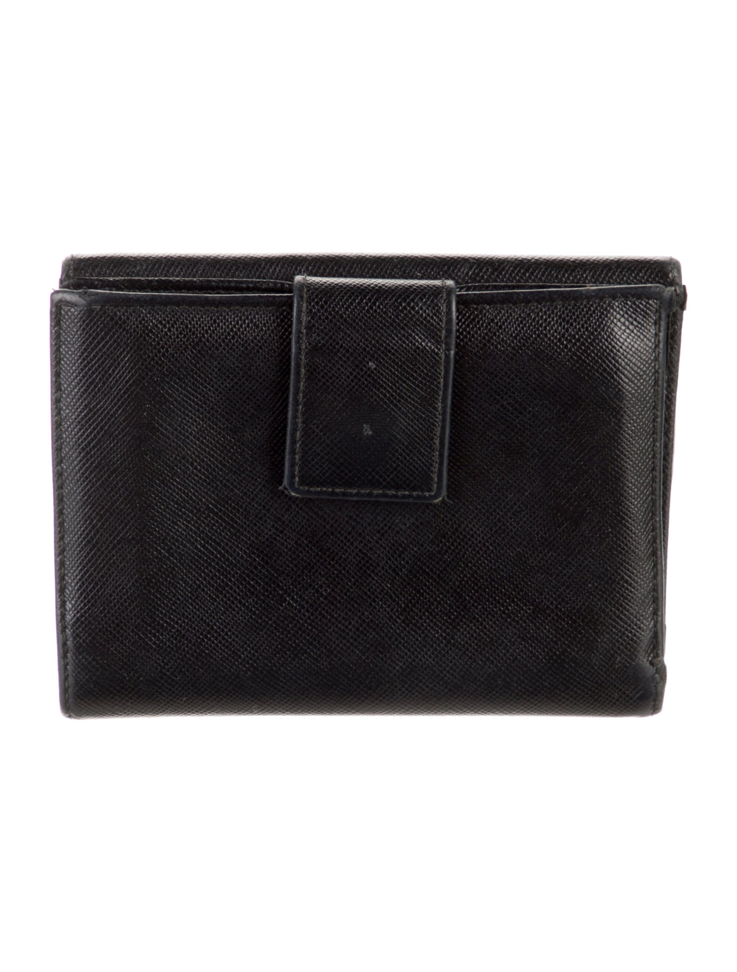 Prada Saffiano Lux Leather Compact Wallet